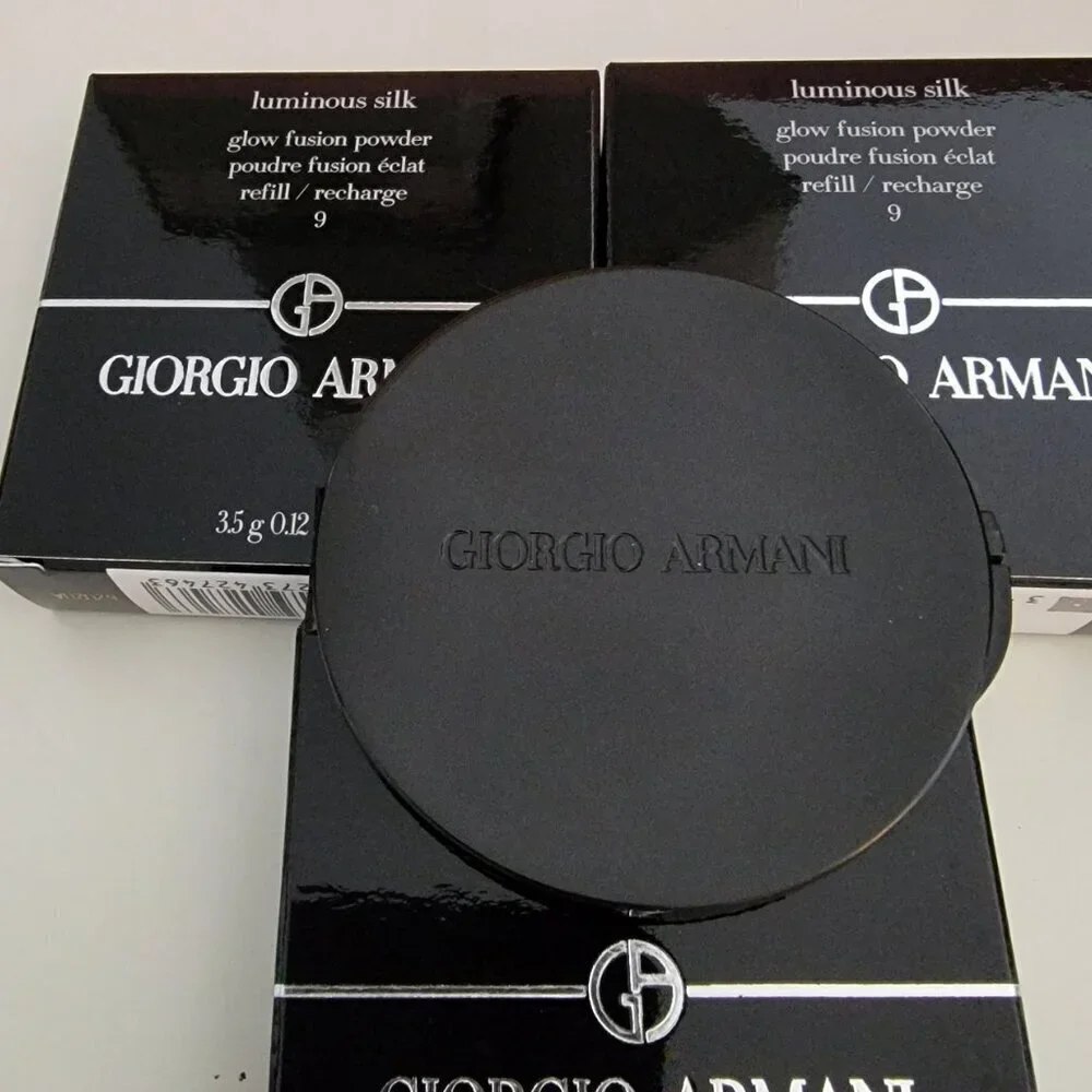 Giorgio Armani Glow Fusion Powder #9 Refill with Brush